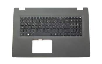 Clavier incl. topcase DE (allemand) noir/gris original pour Acer Aspire E5-722