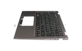 Clavier incl. topcase DE (allemand) noir/gris original pour Acer Spin 1 (SP111-32N)