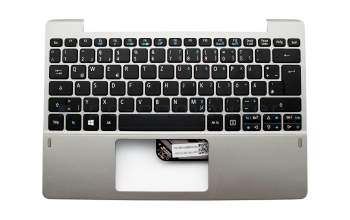 Clavier incl. topcase DE (allemand) noir/gris original pour Acer Switch 10 V (SW5-014)