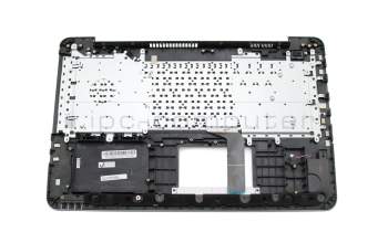 Clavier incl. topcase DE (allemand) noir/gris original pour Asus F756UX