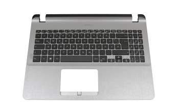 Clavier incl. topcase DE (allemand) noir/gris original pour Asus VivoBook 15 F507UA