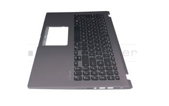 Clavier incl. topcase DE (allemand) noir/gris original pour Asus VivoBook 15 F509UA