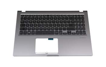 Clavier incl. topcase DE (allemand) noir/gris original pour Asus VivoBook 15 F515JP