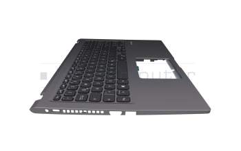 Clavier incl. topcase DE (allemand) noir/gris original pour Asus VivoBook 15 F515JP