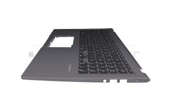 Clavier incl. topcase DE (allemand) noir/gris original pour Asus VivoBook 15 F515JP