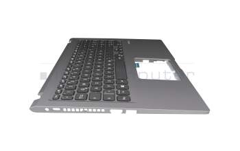 Clavier incl. topcase DE (allemand) noir/gris original pour Asus VivoBook 15 R565EA
