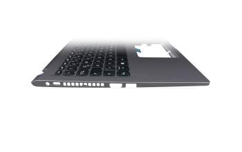 Clavier incl. topcase DE (allemand) noir/gris original pour Asus VivoBook 15 R565JA