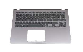 Clavier incl. topcase DE (allemand) noir/gris original pour Asus VivoBook 15 X509UA