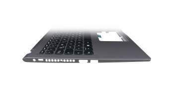 Clavier incl. topcase DE (allemand) noir/gris original pour Asus VivoBook 15 X515JA