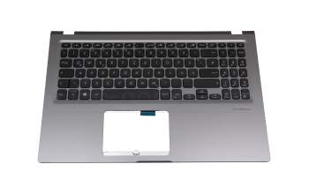 Clavier incl. topcase DE (allemand) noir/gris original pour Asus VivoBook 15 X515JA