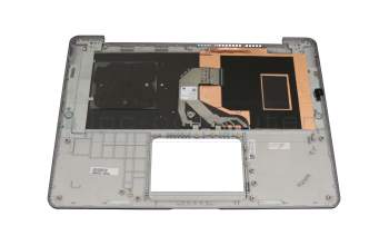 Clavier incl. topcase DE (allemand) noir/gris original pour Asus VivoBook S14 S406UA