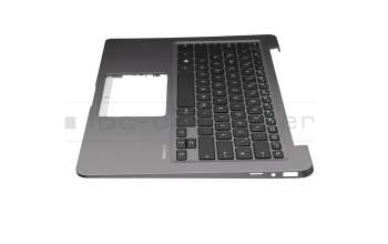 Clavier incl. topcase DE (allemand) noir/gris original pour Asus VivoBook S14 S406UA