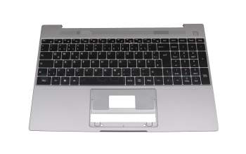 Clavier incl. topcase DE (allemand) noir/gris original pour Emdoor NS15ADR