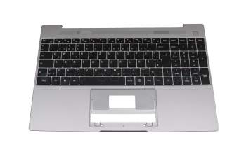 Clavier incl. topcase DE (allemand) noir/gris original pour Emdoor NS15AR