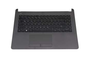 Clavier incl. topcase DE (allemand) noir/gris original pour HP 240 G6