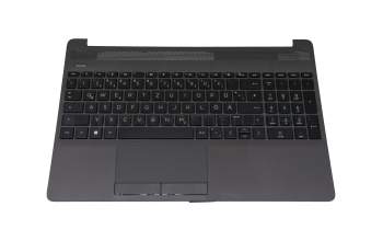 Clavier incl. topcase DE (allemand) noir/gris original pour HP 250 G8