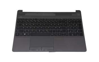 Clavier incl. topcase DE (allemand) noir/gris original pour HP 250 G8