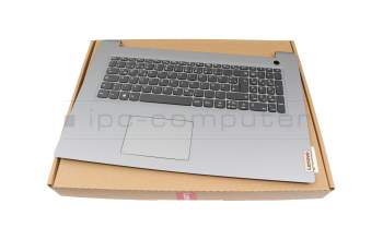Clavier incl. topcase DE (allemand) noir/gris original pour Lenovo IdeaPad 3-17IAU7 (82RL)