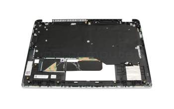 Clavier incl. topcase DE (allemand) noir/gris original pour Lenovo IdeaPad Flex 5-14IAU7 (82R7/82TA)