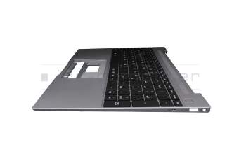 Clavier incl. topcase DE (allemand) noir/gris original pour Medion Akoya E15301/E15302 (NS15AP)