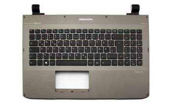 Clavier incl. topcase DE (allemand) noir/gris original pour Medion Akoya S6615T (US55INE1)