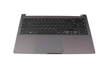 Clavier incl. topcase DE (allemand) noir/gris original pour Samsung Galaxy Book2 15 (NP750XED)