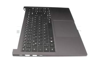 Clavier incl. topcase DE (allemand) noir/gris original pour Samsung Galaxy Book2 15 (NP750XED)