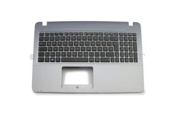 Clavier incl. topcase DE (allemand) noir/gris y compris support ODD original pour Asus VivoBook R540LA