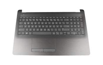 Clavier incl. topcase DE (allemand) noir/noir (wave) original pour HP 15-bs000