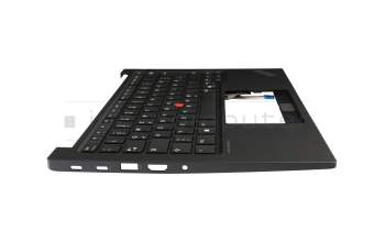Clavier incl. topcase DE (allemand) noir/noir avec mouse stick original pour Lenovo ThinkPad E14 Gen 6 (21M7/21M8)