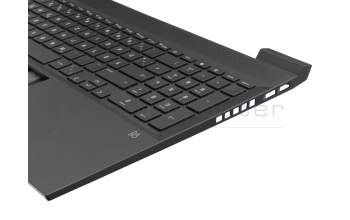 Clavier incl. topcase DE (allemand) noir/noir avec rétro-éclairage (carte graphique RTX) original pour HP Envy 17-ch0000