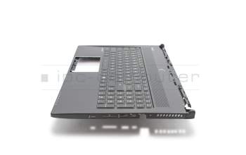 Clavier incl. topcase DE (allemand) noir/noir avec rétro-éclairage Multicolor original pour MSI GS60 6QC/6QD (MS-16H8)
