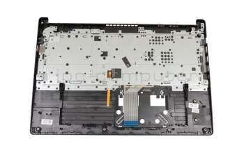Clavier incl. topcase DE (allemand) noir/noir avec rétro-éclairage original pour Acer Aspire 5 (A515-54)