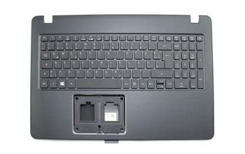 Clavier incl. topcase DE (allemand) noir/noir avec rétro-éclairage original pour Acer Aspire F15 (F5-573)