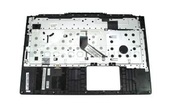 Clavier incl. topcase DE (allemand) noir/noir avec rétro-éclairage original pour Acer Aspire V 17 Nitro (VN7-791)