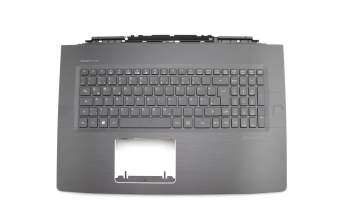 Clavier incl. topcase DE (allemand) noir/noir avec rétro-éclairage original pour Acer Aspire V 17 Nitro (VN7-793G)