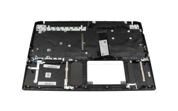 Clavier incl. topcase DE (allemand) noir/noir avec rétro-éclairage original pour Acer ConceptD 3 (CN315-71)
