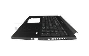Clavier incl. topcase DE (allemand) noir/noir avec rétro-éclairage original pour Acer ConceptD 3 (CN315-71)