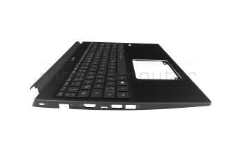 Clavier incl. topcase DE (allemand) noir/noir avec rétro-éclairage original pour Acer ConceptD 3 (CN315-71)