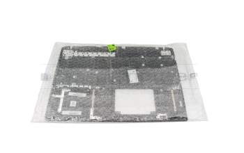 Clavier incl. topcase DE (allemand) noir/noir avec rétro-éclairage original pour Acer ConceptD 3 (CN315-71)