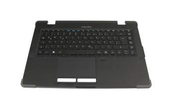 Clavier incl. topcase DE (allemand) noir/noir avec rétro-éclairage original pour Acer Enduro N3 (EN314-51W)