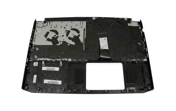Clavier incl. topcase DE (allemand) noir/noir avec rétro-éclairage original pour Acer Nitro 5 (AN515-54)