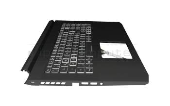 Clavier incl. topcase DE (allemand) noir/noir avec rétro-éclairage original pour Acer Nitro 5 AN517-41