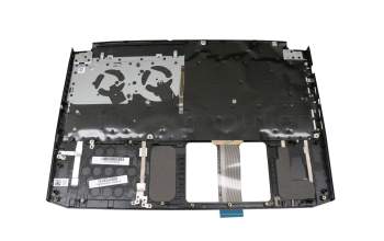 Clavier incl. topcase DE (allemand) noir/noir avec rétro-éclairage original pour Acer Nitro 7 (AN715-51)