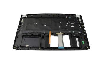 Clavier incl. topcase DE (allemand) noir/noir avec rétro-éclairage original pour Acer Predator Helios 300 (PH317-54)