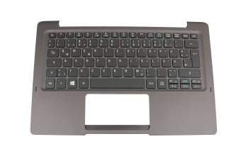 Clavier incl. topcase DE (allemand) noir/noir avec rétro-éclairage original pour Acer Switch 12 S (SW7-272)