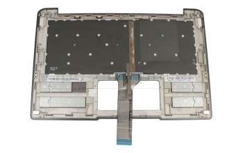 Clavier incl. topcase DE (allemand) noir/noir avec rétro-éclairage original pour Acer Switch 12 S (SW7-272)