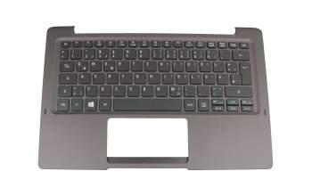 Clavier incl. topcase DE (allemand) noir/noir avec rétro-éclairage original pour Acer Switch 12 S (SW7-272P)