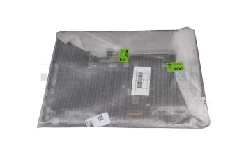 Clavier incl. topcase DE (allemand) noir/noir avec rétro-éclairage original pour Acer TravelMate P2 (TMP215-53)