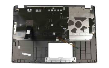 Clavier incl. topcase DE (allemand) noir/noir avec rétro-éclairage original pour Asus F570UD